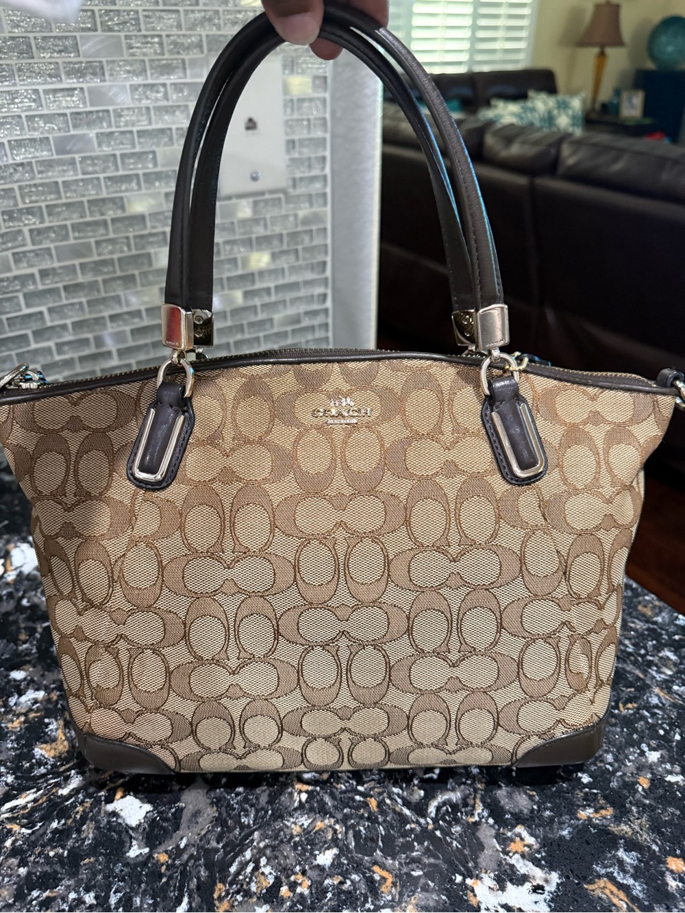 Coach 2014 Kelsey Signature Canvas Tote